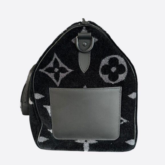 Louis Vuitton Black Monogram Tuffetage Keepall - Picture 4 of 7